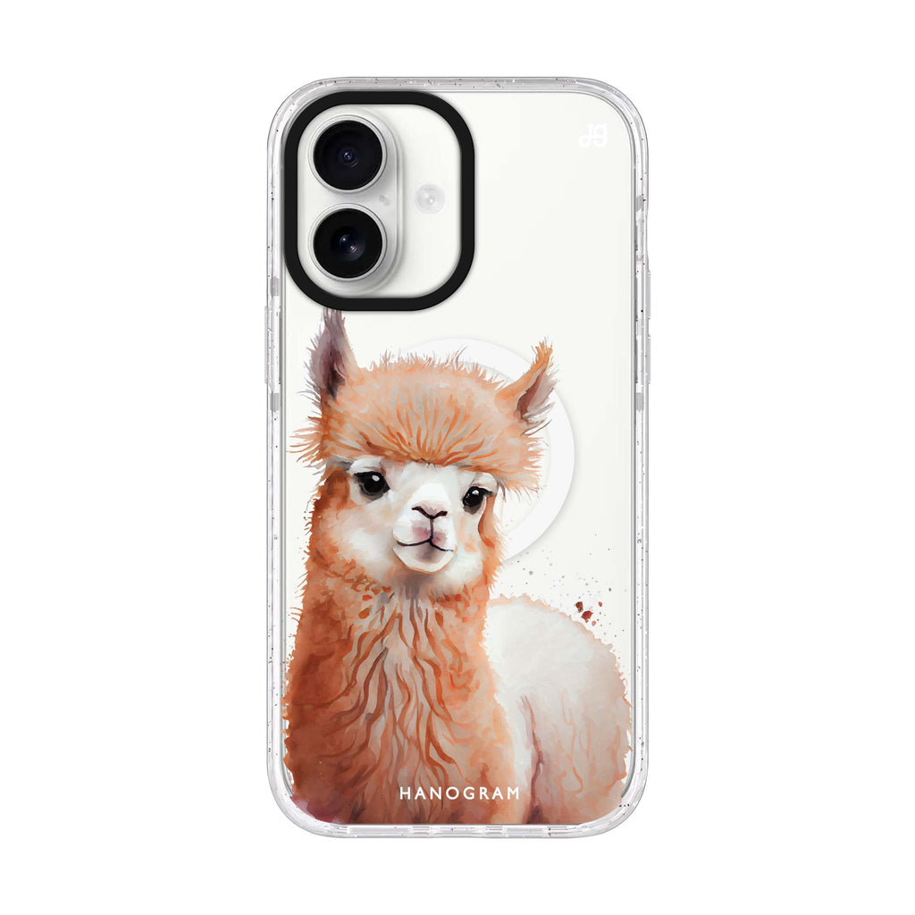 A Alpaca iPhone 17 水晶透明保護殼正面展示