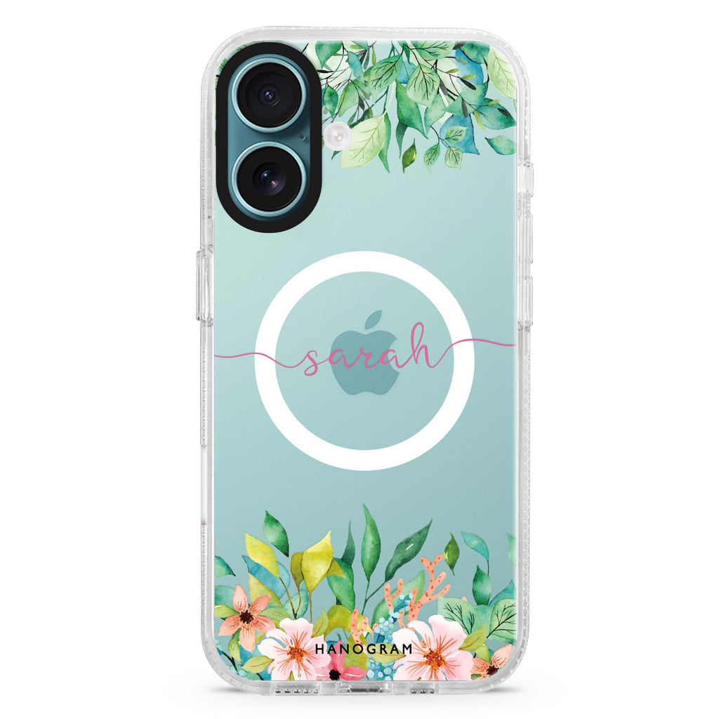 Floral Imagination Magsafe 兼容水晶透明保護殼