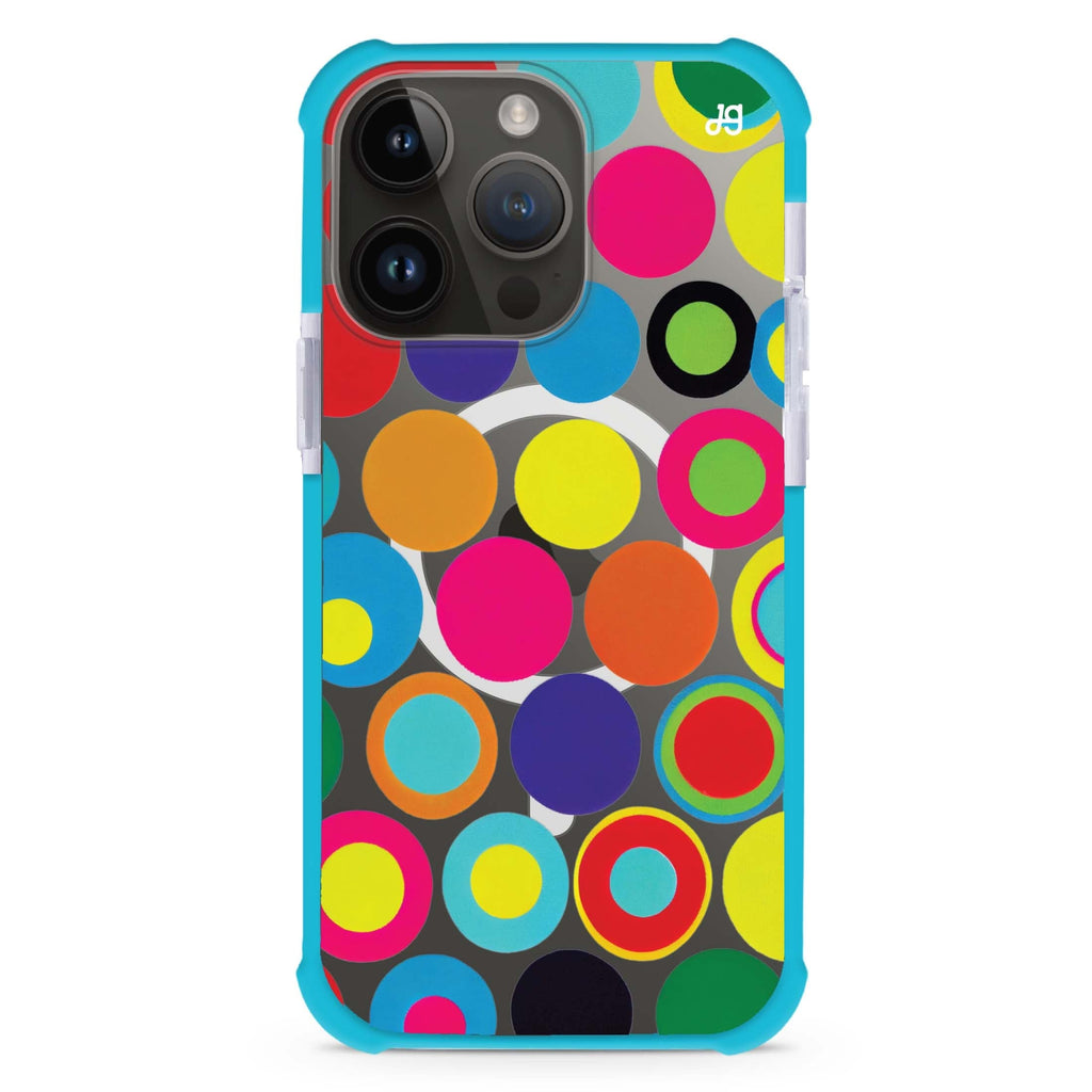 Polka Dot Pattern II iPhone Magsafe 兼容超強防摔保護殼