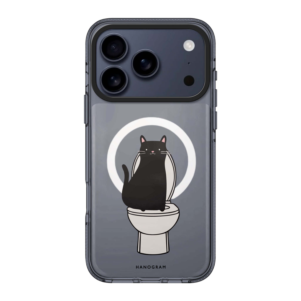Toilet Cat 水晶透明保護殼