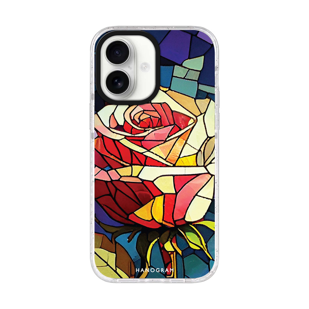 Rose Art iPhone 17 水晶透明保護殼正面展示