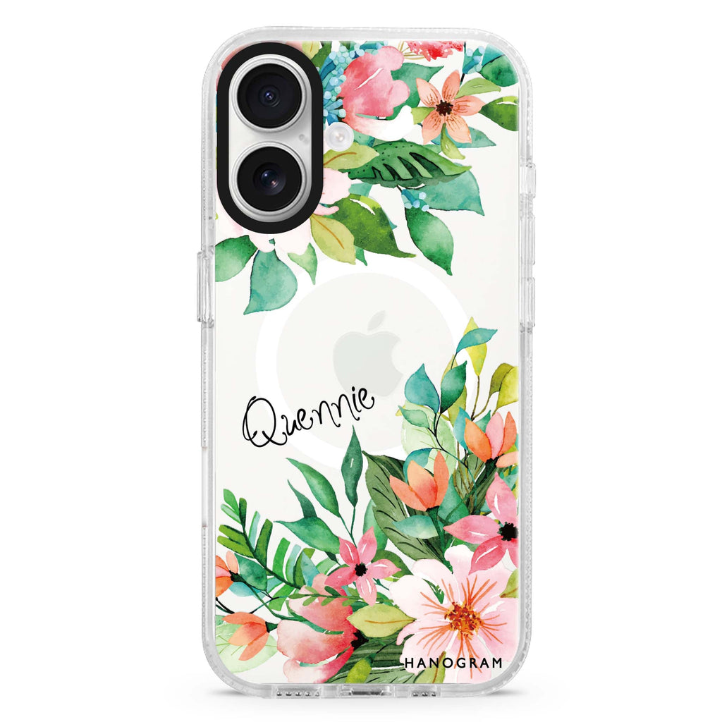 Flower Inspiration Magsafe 兼容水晶透明保護殼