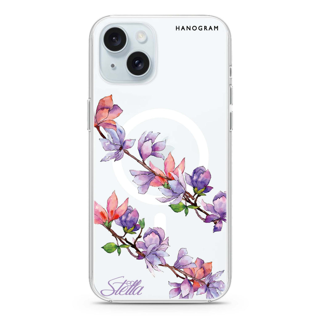 My Colour in Spring iPhone 15 Magsafe 兼容水晶透明保護殼