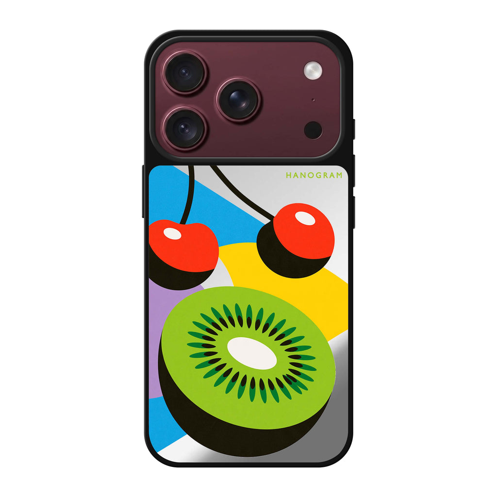 Kiwi Cherry Colorblock 鏡面手機殼