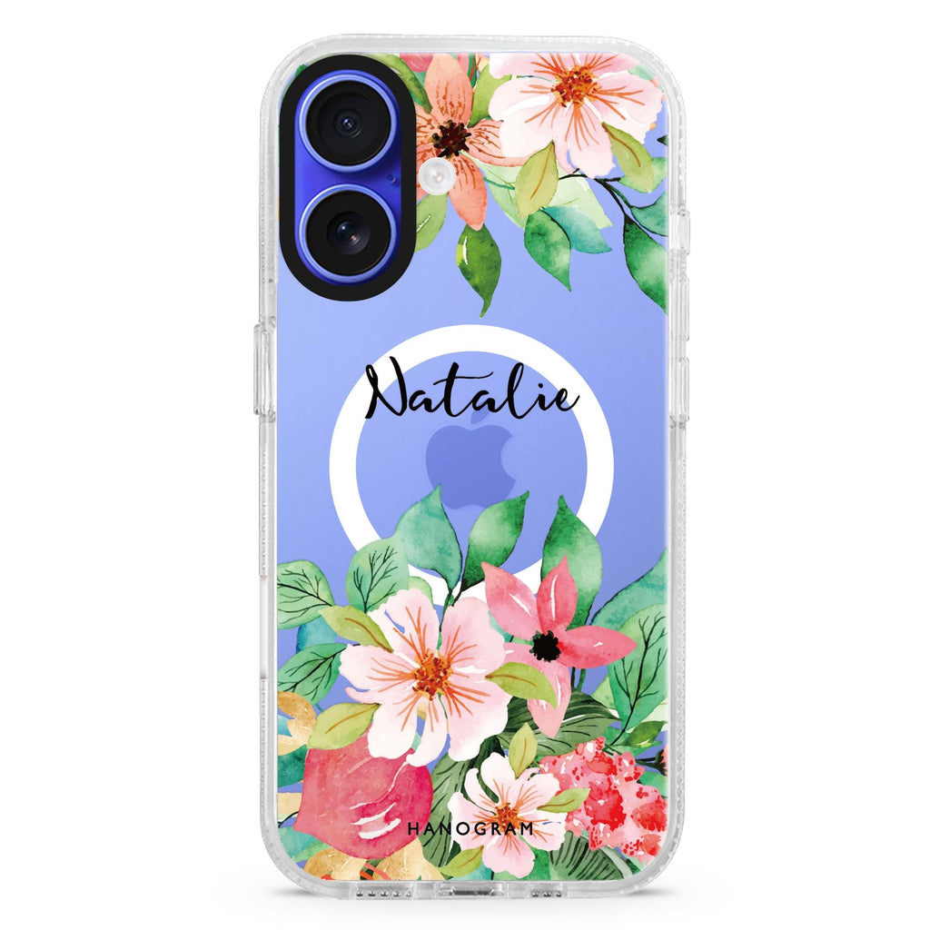 Floral Life Magsafe 兼容水晶透明保護殼