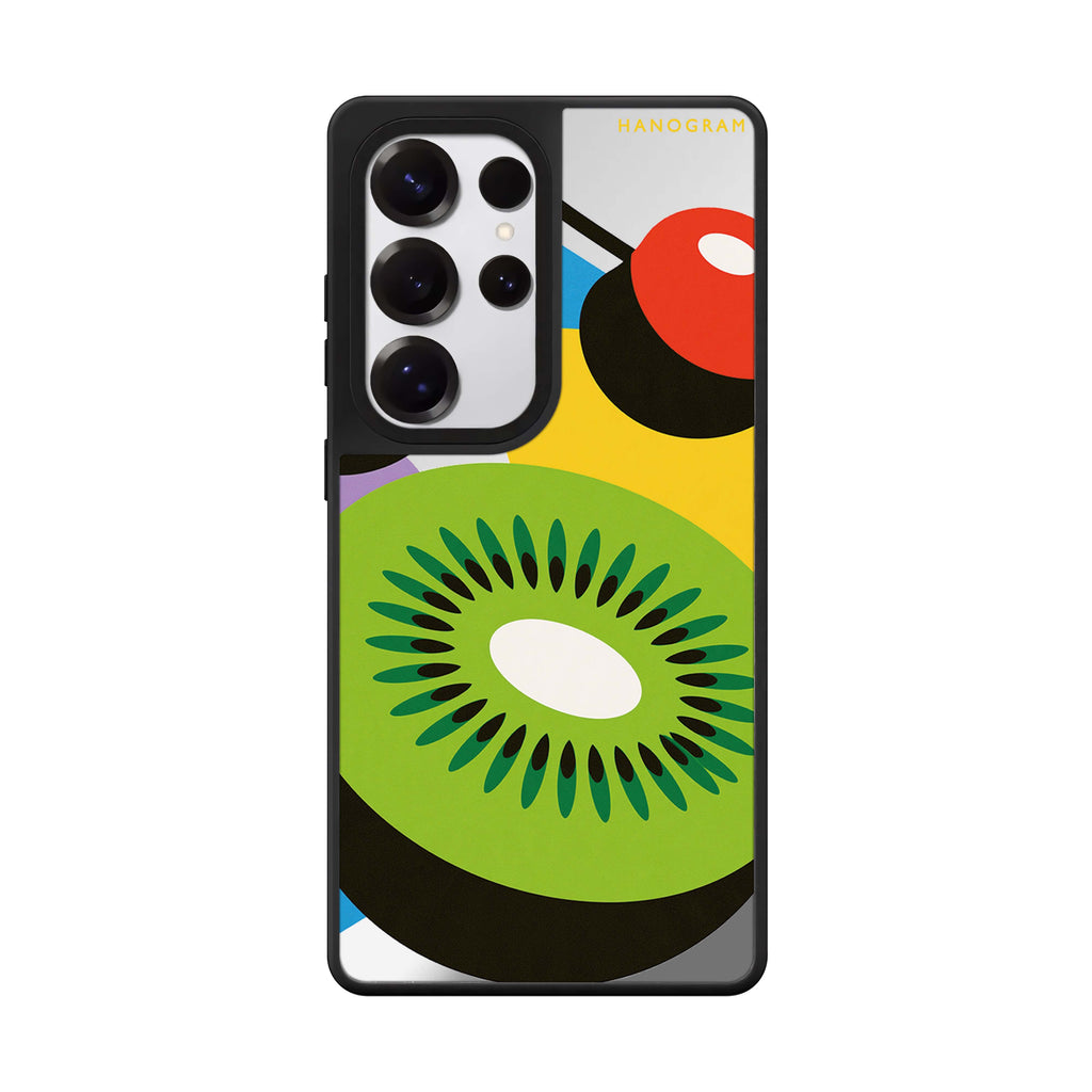 Kiwi Cherry Colorblock Samsung Galaxy 鏡面手機殼