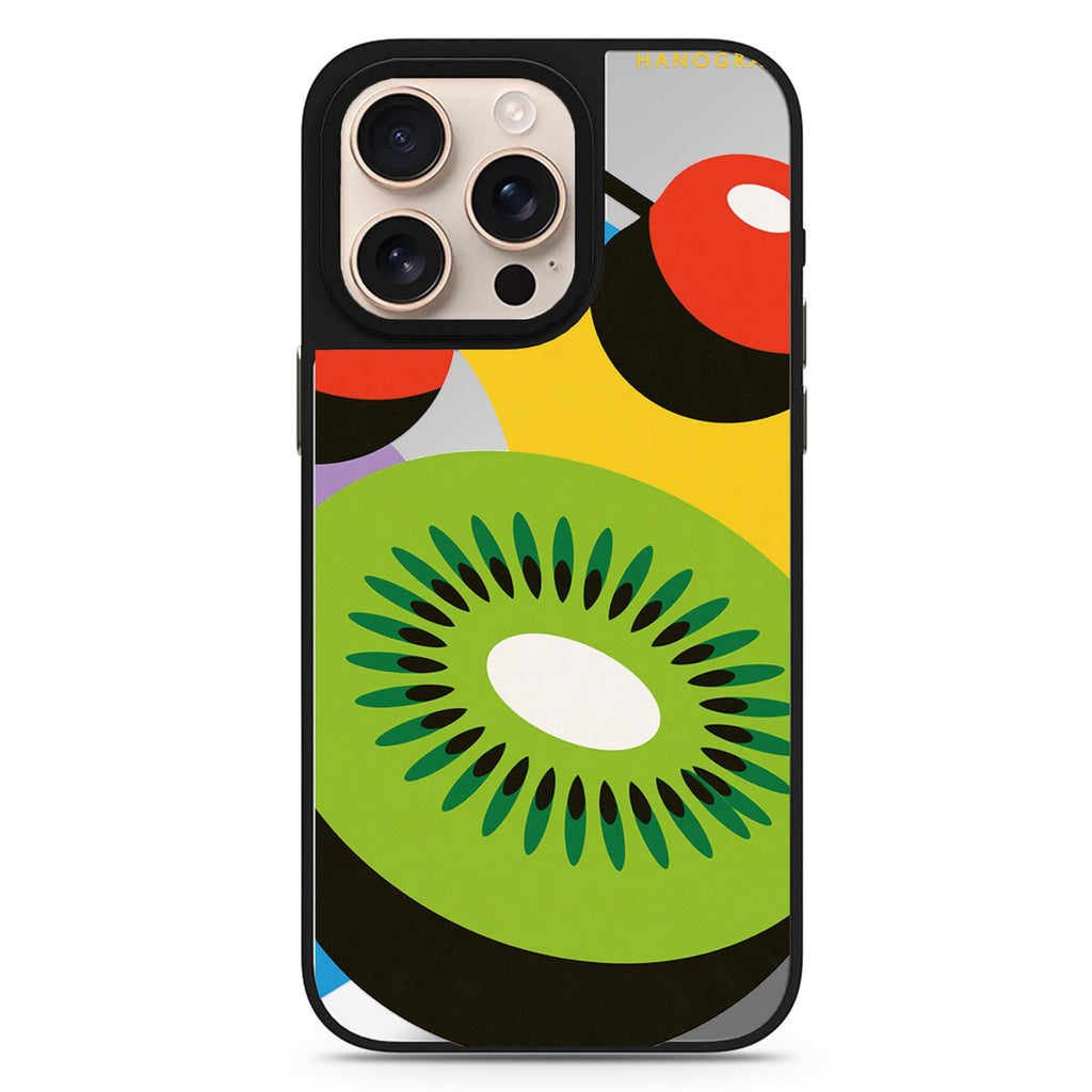 Kiwi Cherry Colorblock 鏡面手機殼