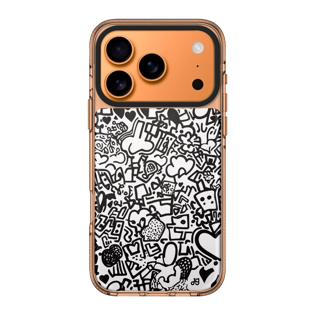 Love Lines iPhone 17 Pro Max MagSafe 水晶透明保護殼 情人節設計設計 圖1