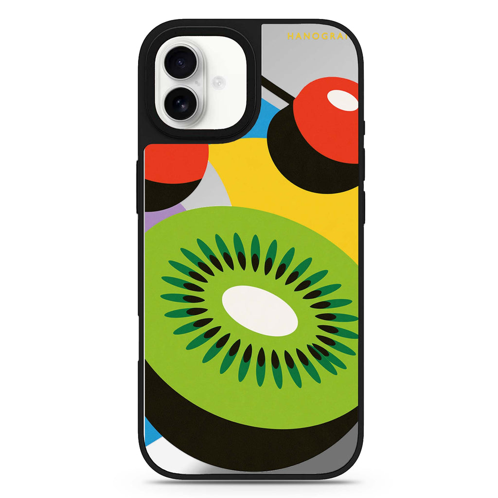 Kiwi Cherry Colorblock 鏡面手機殼