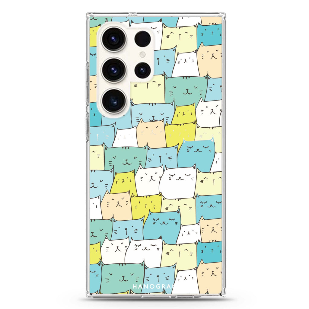 Kitty Chirps Samsung Galaxy Ultra 透明保護殼，適用 S26/S25/S24/S23 Ultra，圖1