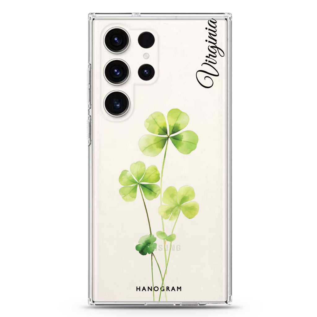 Trinity Blossom Samsung Galaxy Ultra 可加名字透明保護殼，適用 S26/S25/S24/S23 Ultra，圖1