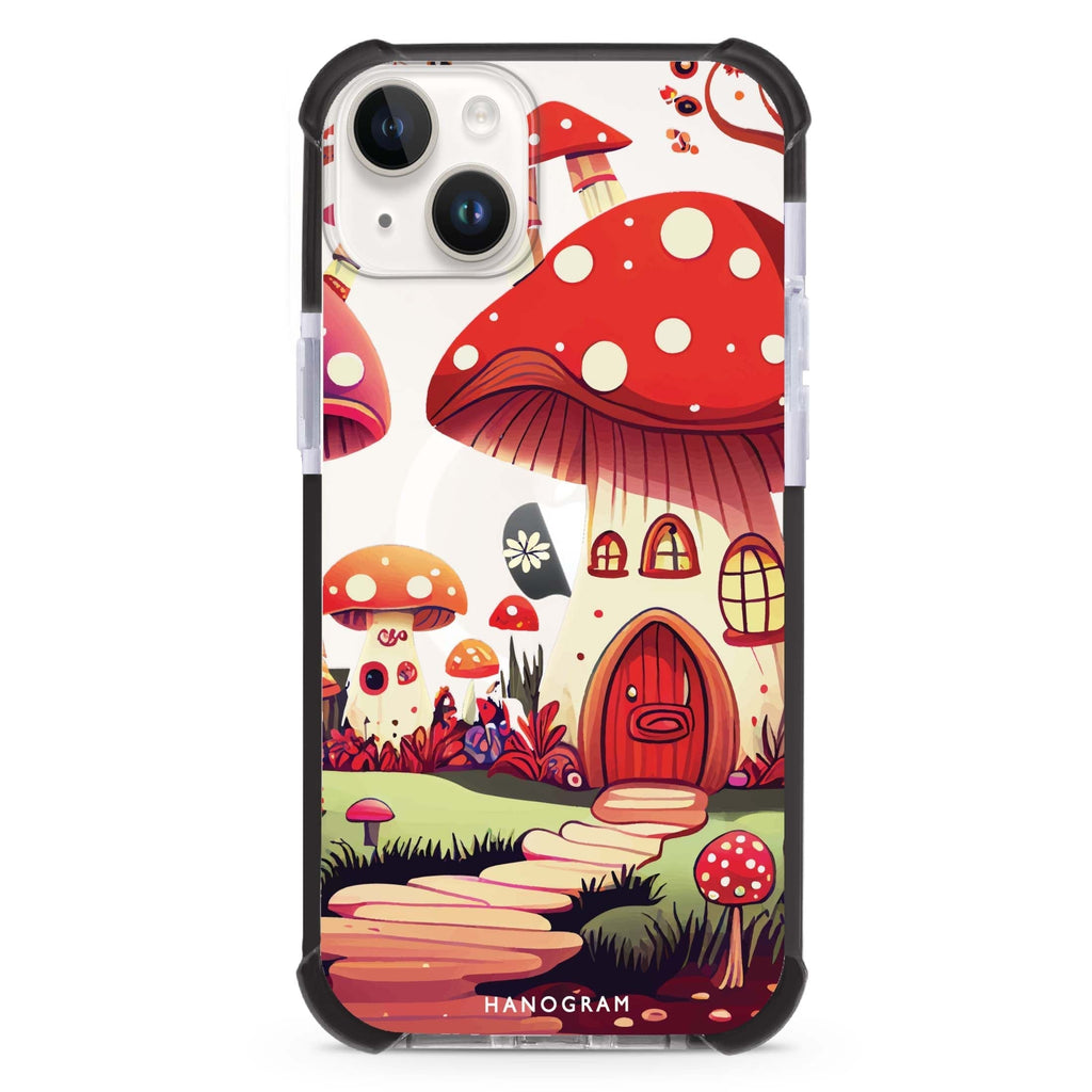 Mushroom Art iPhone 15 Plus Magsafe 兼容超強防摔保護殼