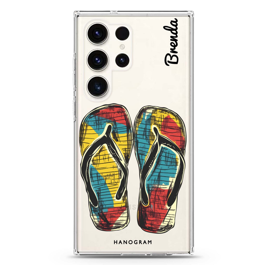 Sunny Steps Samsung Galaxy Ultra 可加名字透明保護殼，適用 S26/S25/S24/S23 Ultra，圖1