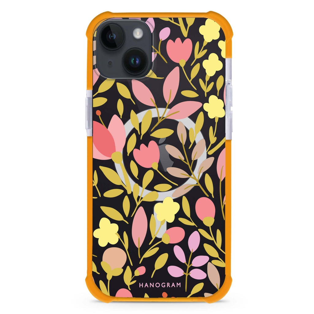 Floral iPhone 15 Plus Magsafe 兼容超強防摔保護殼