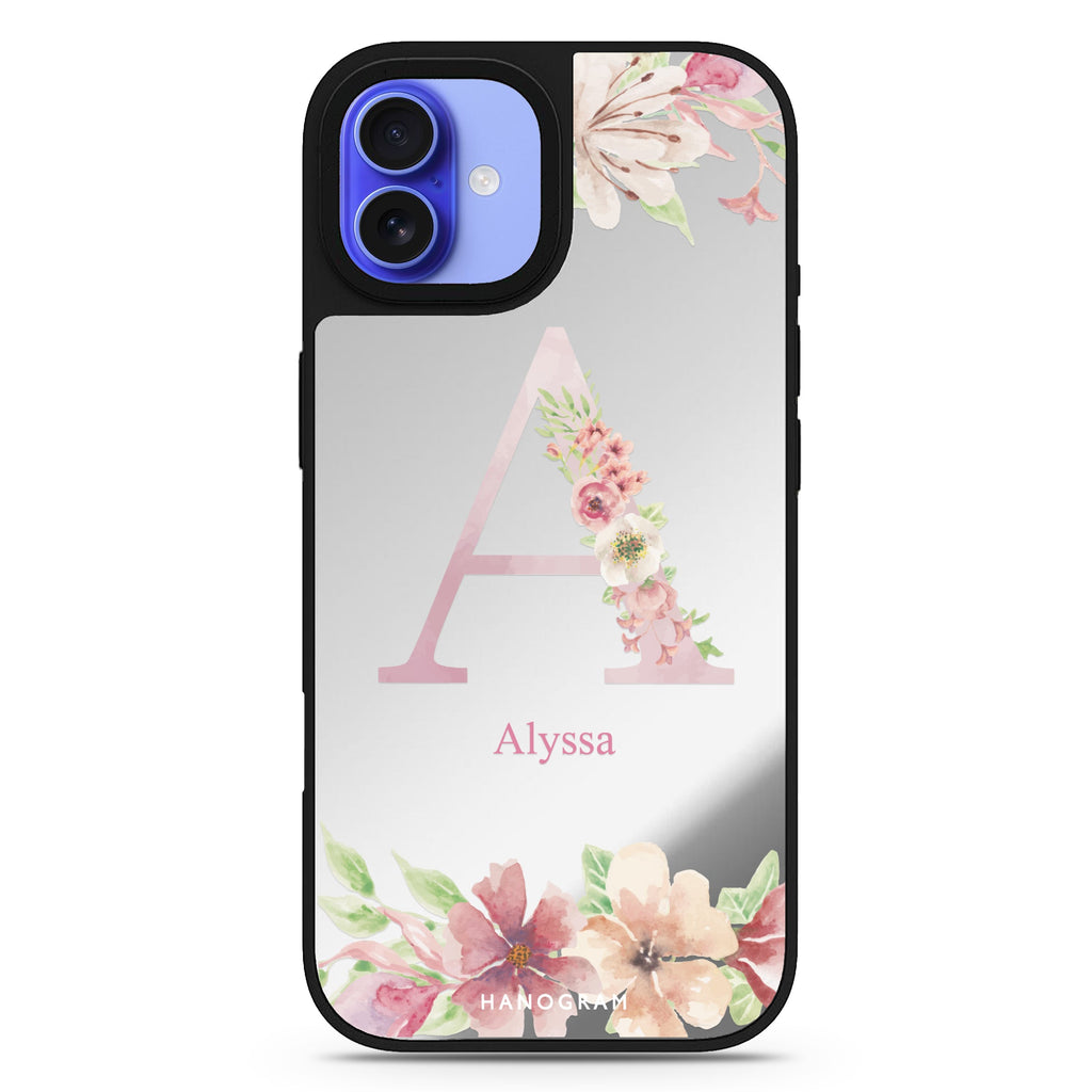 Monogram & Floral 鏡面手機殼