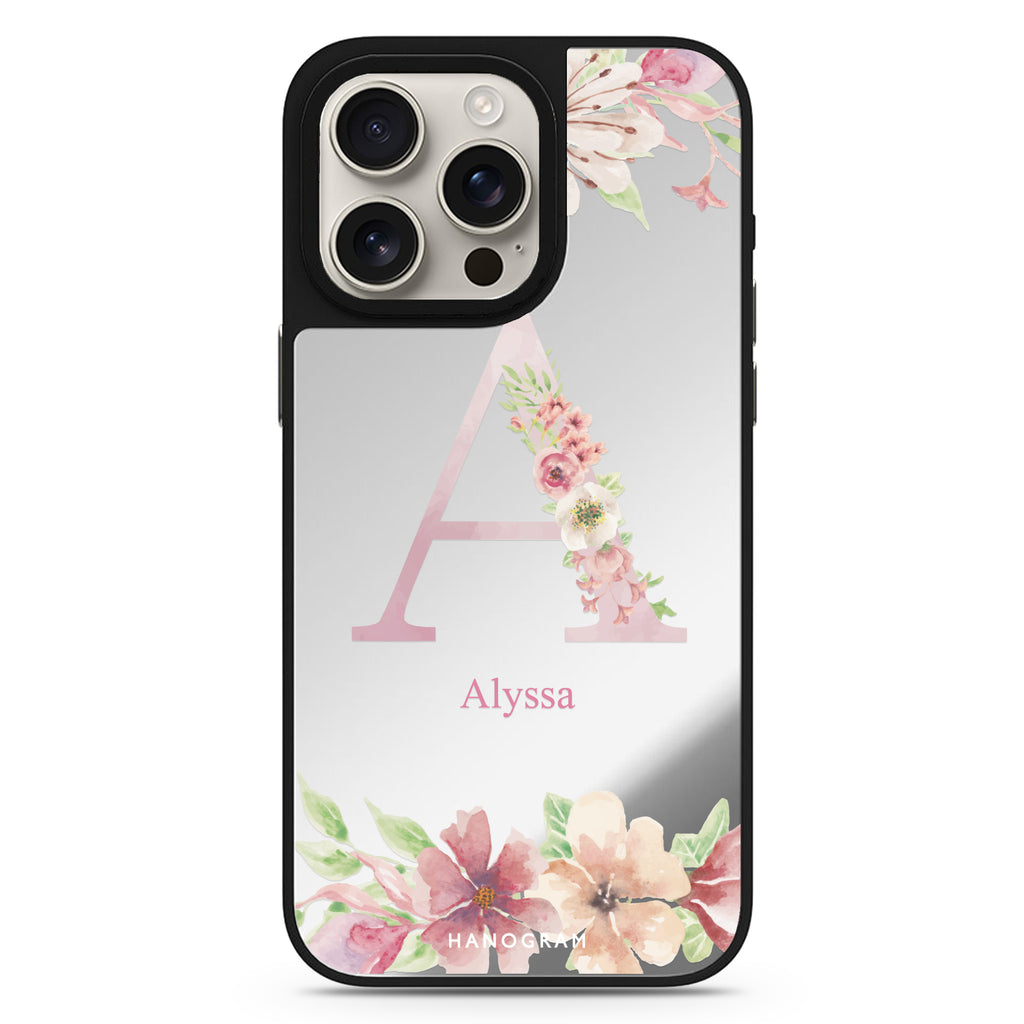 Monogram & Floral 鏡面手機殼
