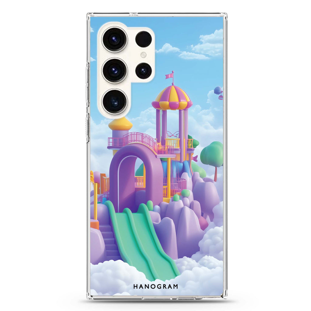 Cloudslide Carnival Samsung Galaxy Ultra 透明保護殼，適用 S26/S25/S24/S23 Ultra，圖1
