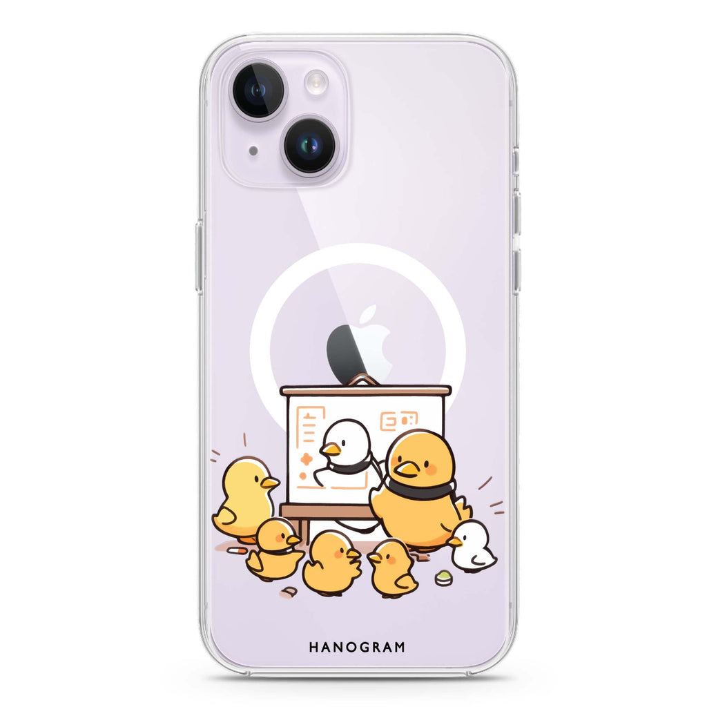 Duck Professor iPhone 14 Magsafe 兼容水晶透明保護殼