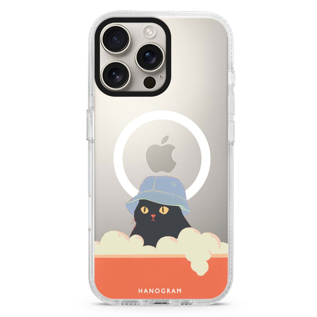 Bubble Meow Magsafe 兼容水晶透明保護殼