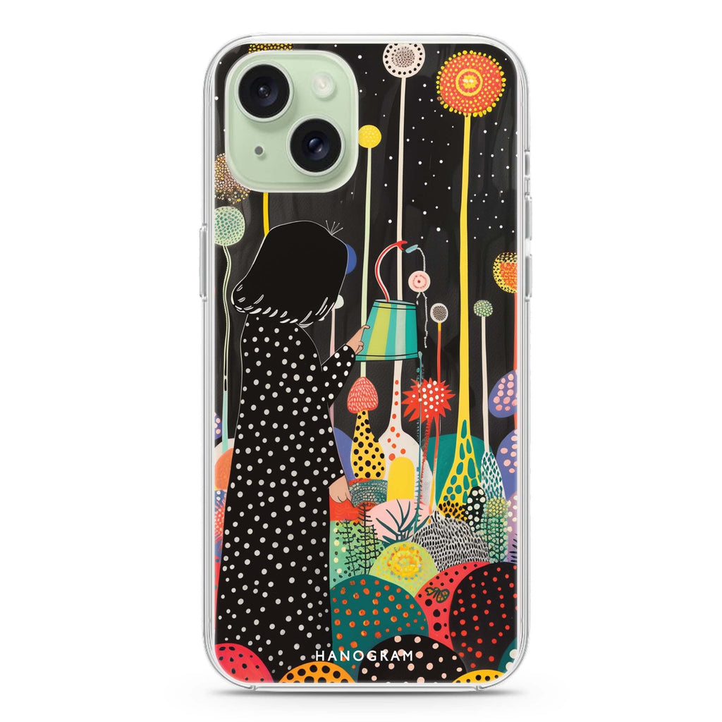 Flora Caretaker iPhone 15 Plus Magsafe 兼容水晶透明保護殼