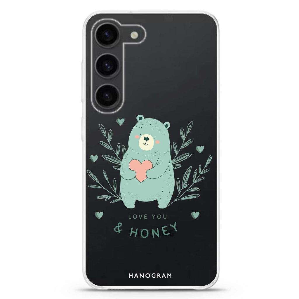 Honey Bear Samsung Galaxy 水晶透明保護殼