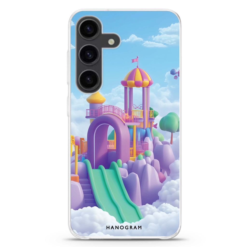 Cloudslide Carnival Samsung Galaxy S26/S25/S24 水晶透明保護殼正面展示