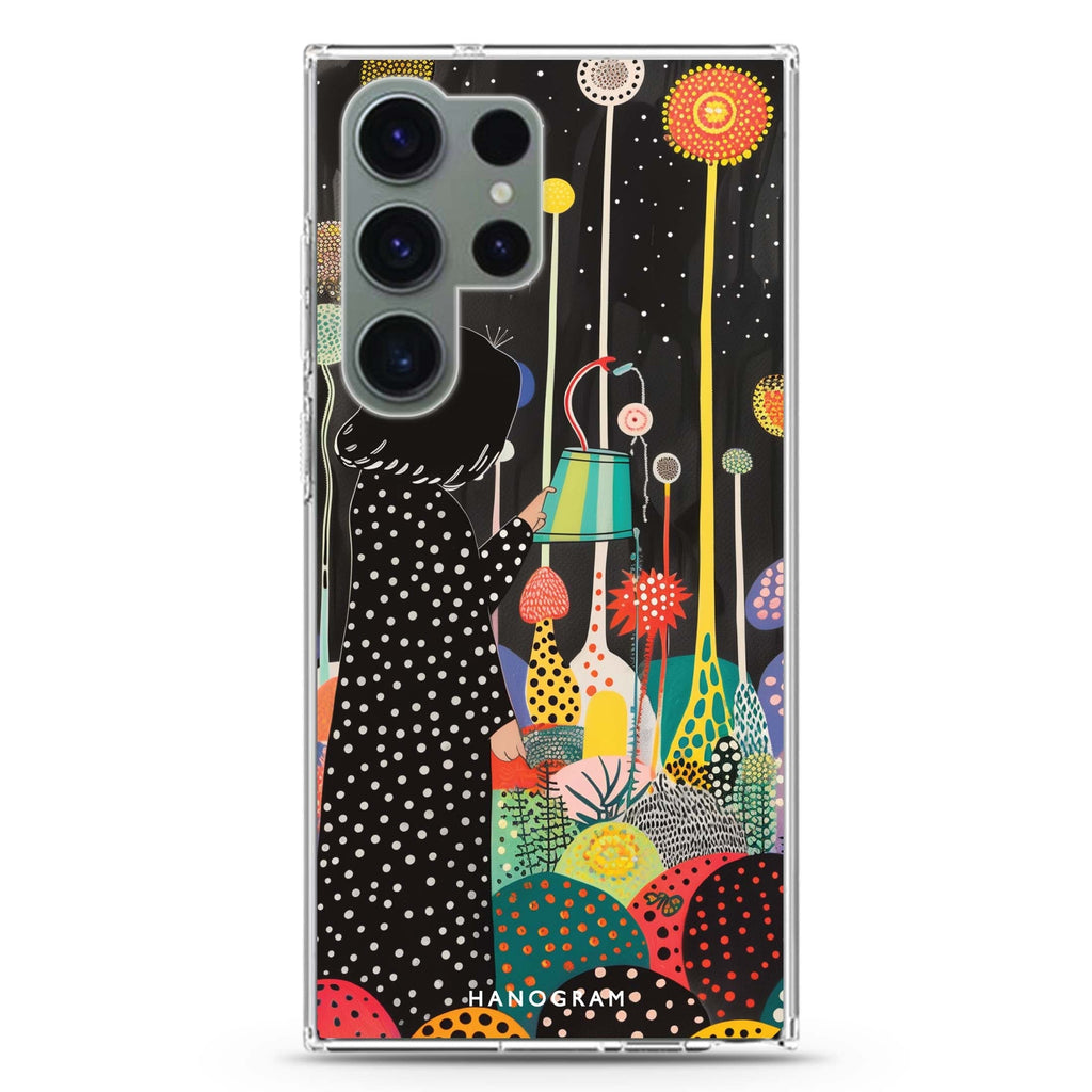 Flora Caretaker Samsung Galaxy Ultra 透明保護殼，適用 S26/S25/S24/S23 Ultra，圖1