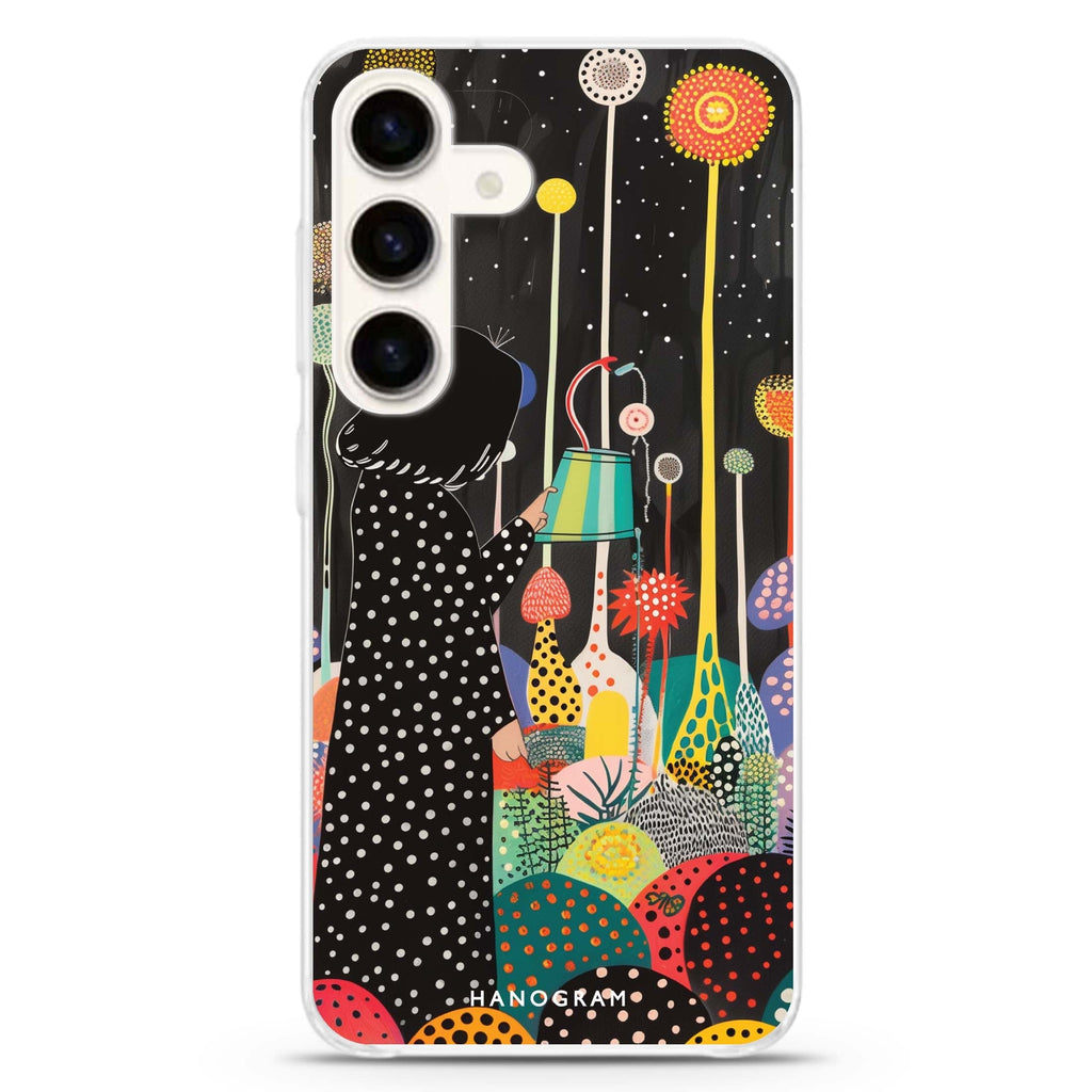 Flora Caretaker Samsung Galaxy S26/S25/S24 水晶透明保護殼正面展示