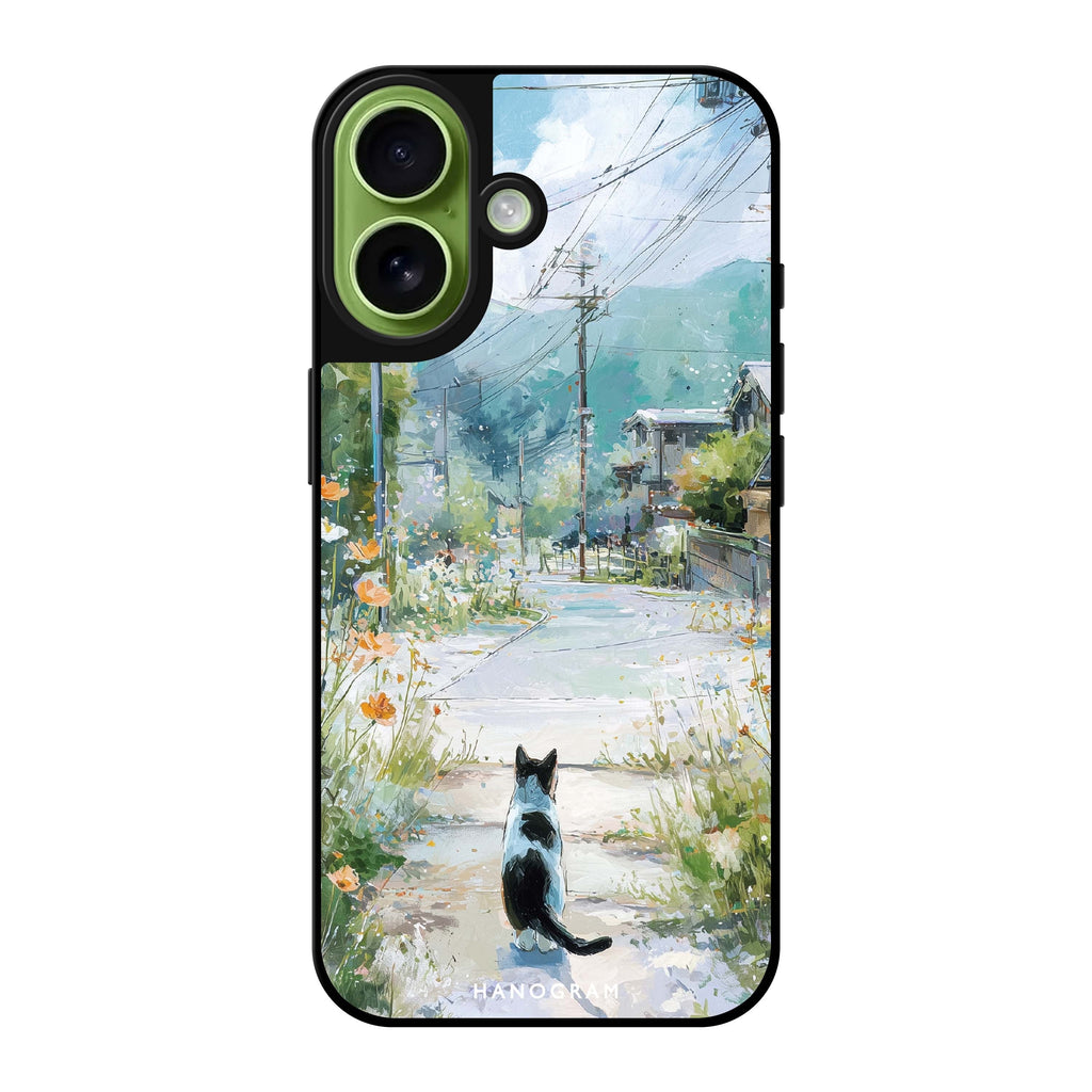Sunny Day with a Cat Magsafe 兼容鏡面手機殼