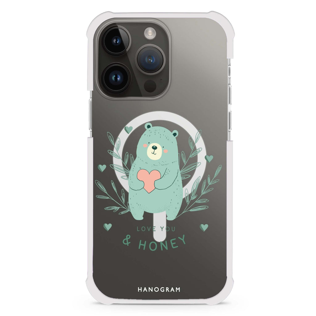 Honey Bear iPhone Magsafe 兼容超強防摔保護殼