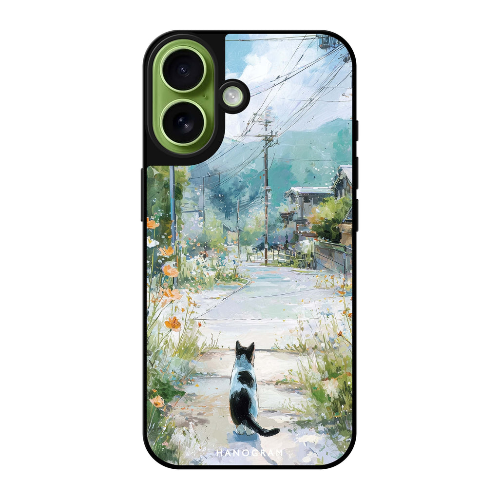 Sunny Day with a Cat 鏡面手機殼