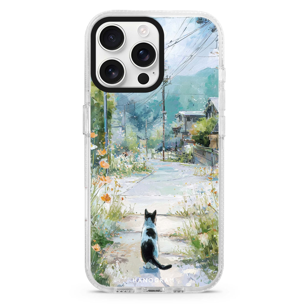 Sunny Day with a Cat 水晶透明保護殼