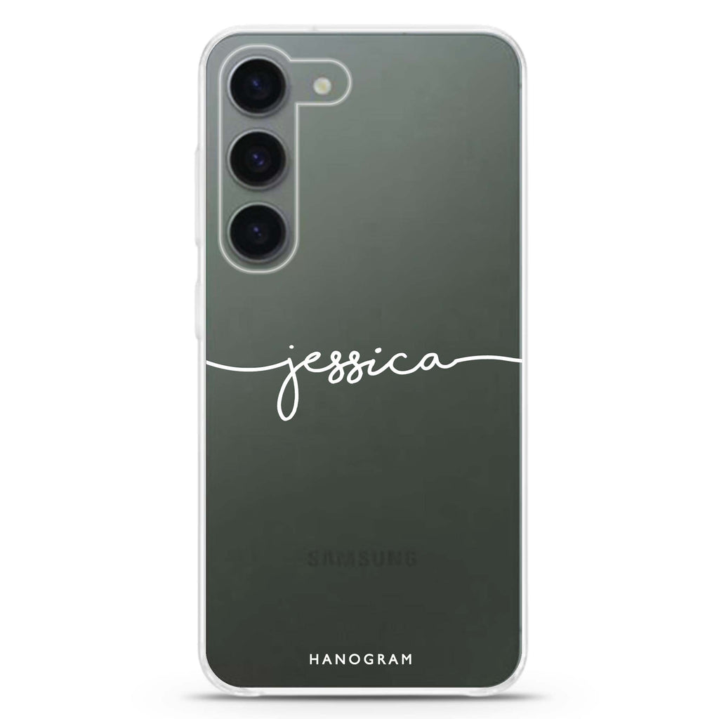 Handwritten Samsung Galaxy 水晶透明保護殼
