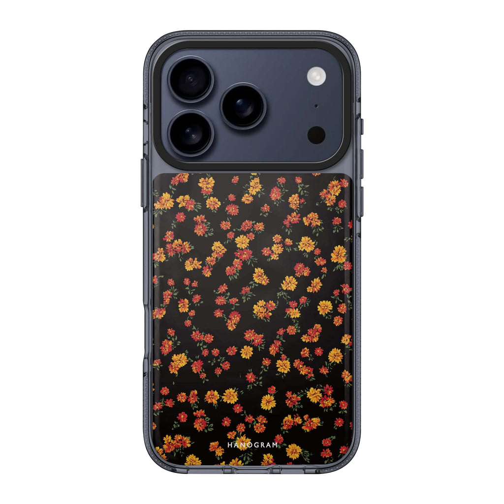 Warm Petals iPhone 17 Pro Max MagSafe 水晶透明保護殼 花卉圖案設計 圖1