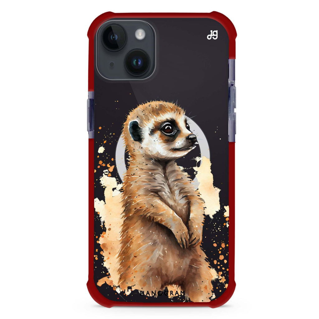 A Meerkat iPhone 15 Plus Magsafe 兼容超強防摔保護殼