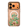Floral Bloom iPhone 17 Pro Max MagSafe 水晶透明保護殼 花卉圖案設計 可自訂名字及字色 圖1