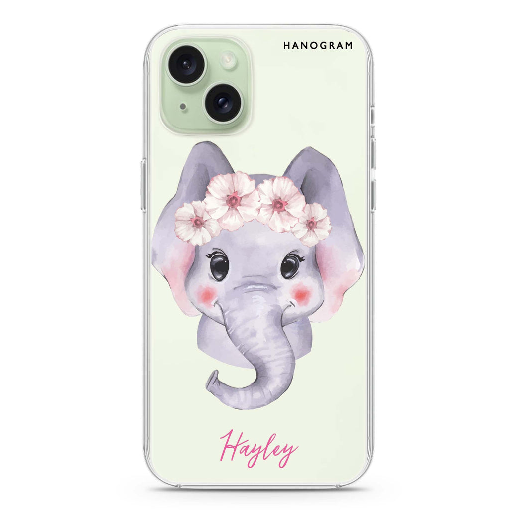 Baby Elephant iPhone 15 水晶透明保護殼
