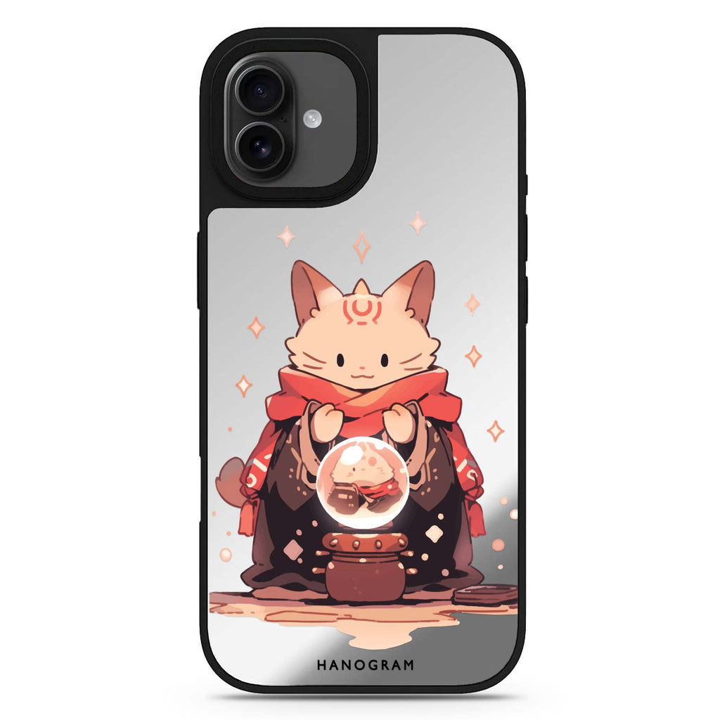 Mystic Feline iPhone 17 貓咪鏡面手機殼 主圖設計
