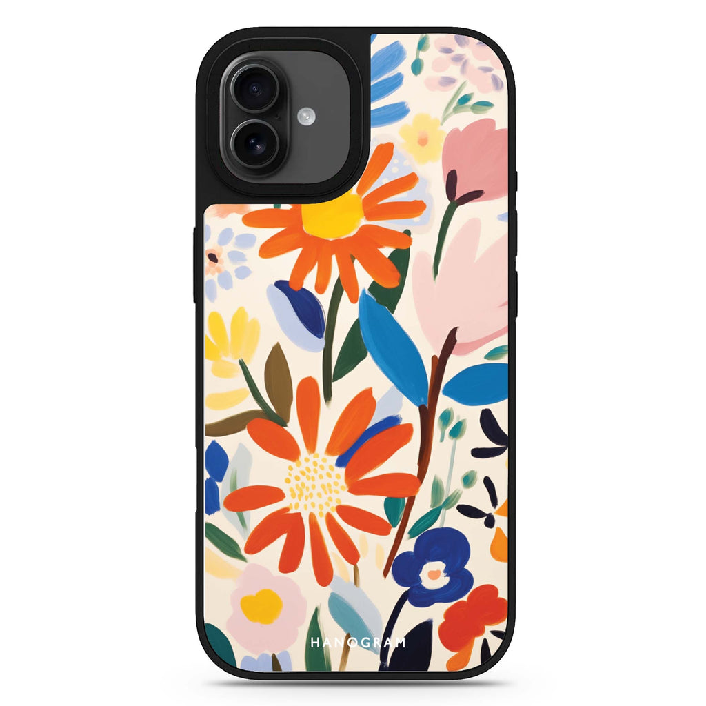 Bloom Brushwork iPhone 17 花卉鏡面手機殼 主圖設計