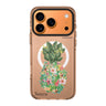 Floral Pineapple iPhone 17 Pro Max MagSafe 水晶透明保護殼 花卉圖案設計 可自訂名字 圖1