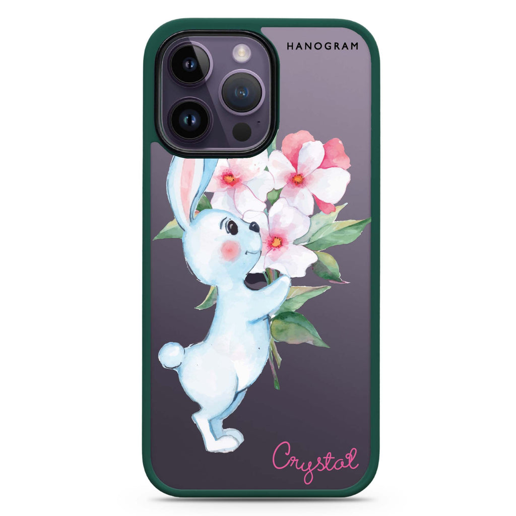 Rabbit And Flowers 防衝擊保護殼