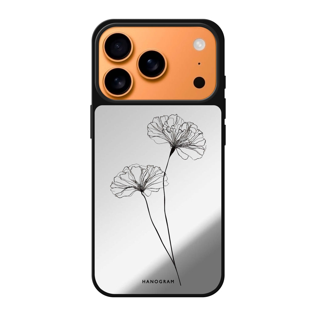 Sketch Flowers 花卉 iPhone 17 Pro Max 鏡面手機殼主圖