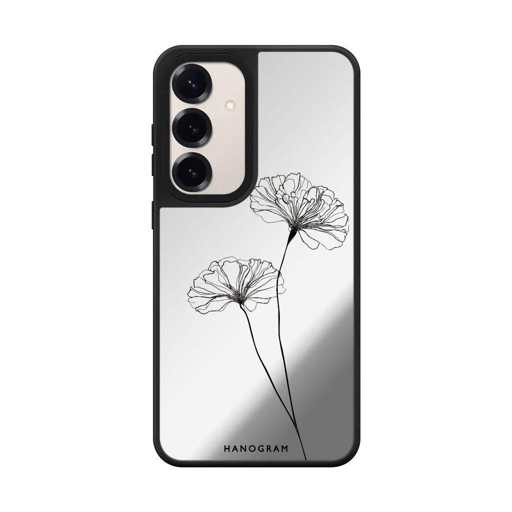 Sketch Flowers 鏡面手機殼