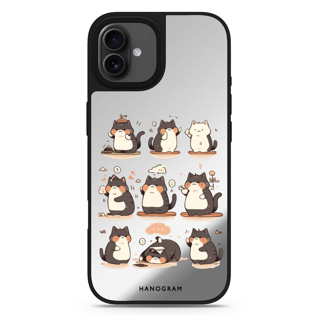 Zen Meowster iPhone 17 鏡面手機殼 主圖設計