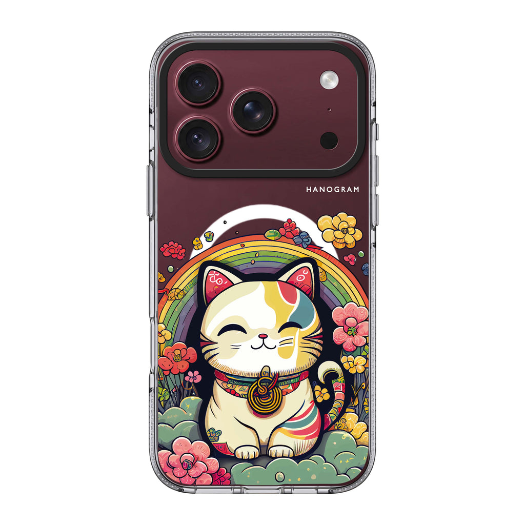 Japanese Lucky Cat 水晶透明保護殼