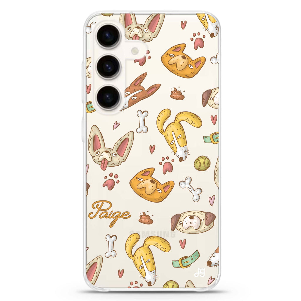 BOW BOW Samsung Galaxy S26/S25/S24 可加名字水晶透明保護殼正面展示