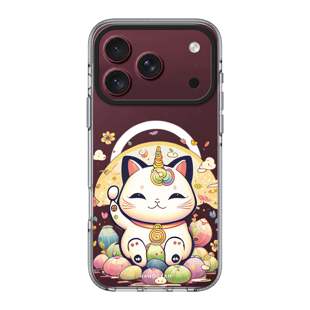 Cute Lucky Cat 水晶透明保護殼