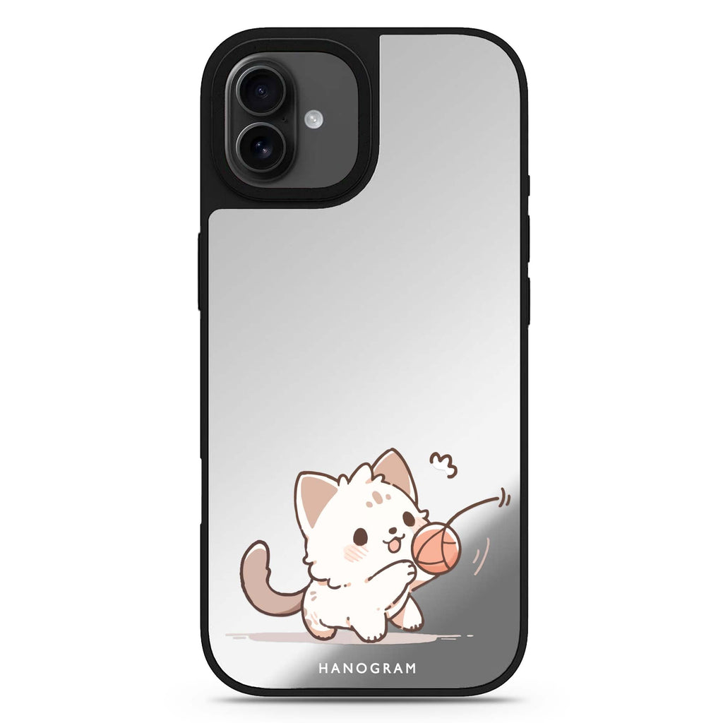 Kitty Chase iPhone 17 貓咪鏡面手機殼 主圖設計