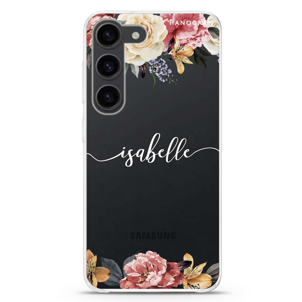 Art of Classic Floral Samsung Galaxy 水晶透明保護殼