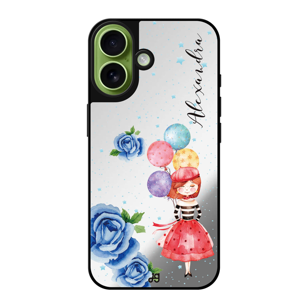 Reflective iPhone 16 Mirror Case –Thumbeina Design